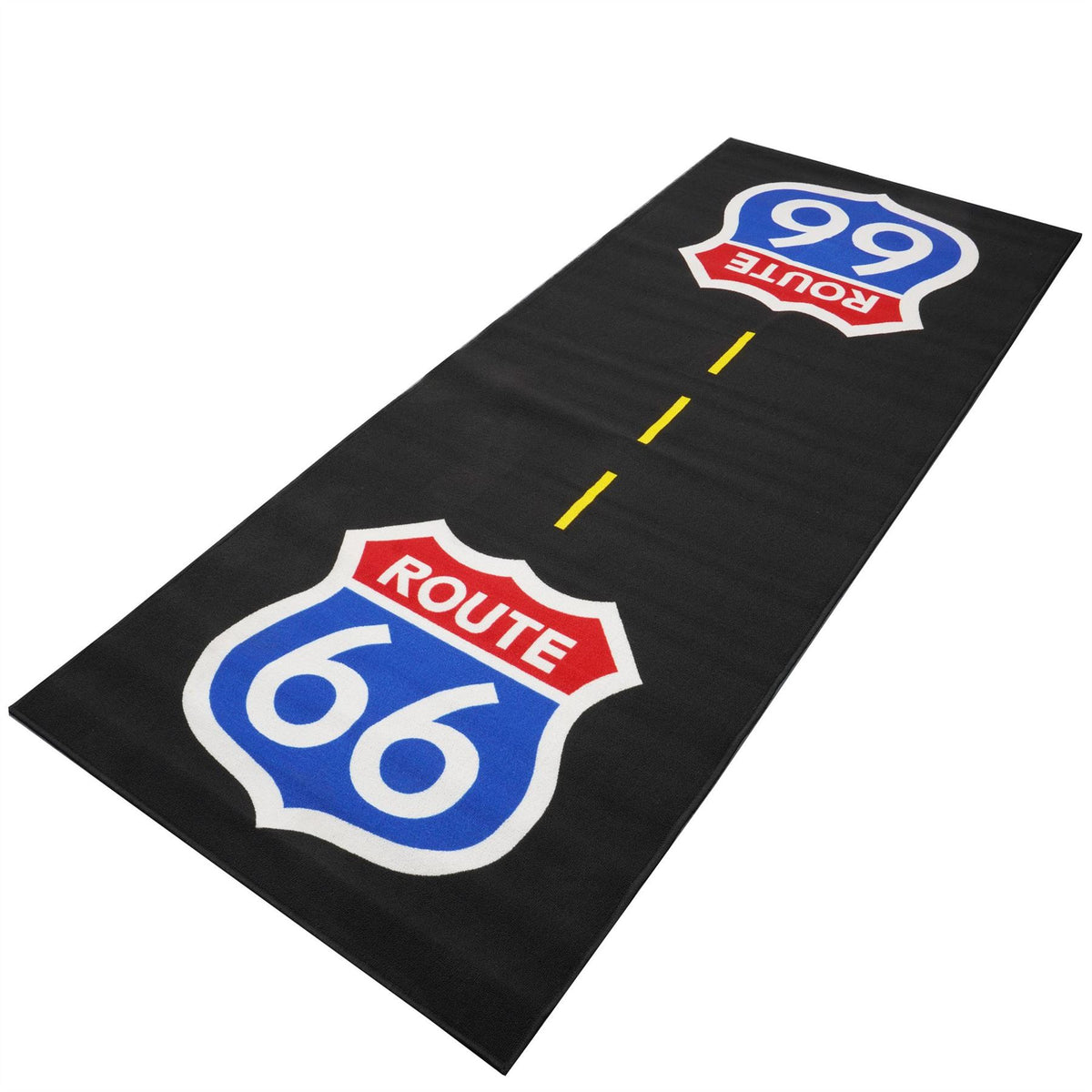 Biketek Custom Garage Mat - 'Route 66' (250x100cm)