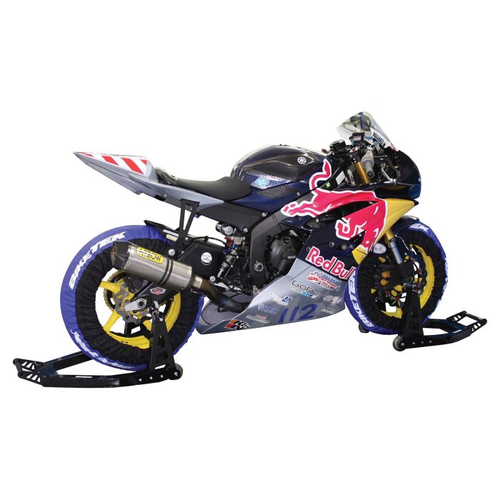 BikeTek Aluminium Box Section Front Paddock Stand Black
