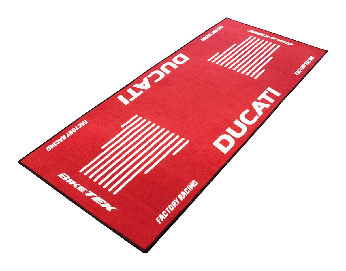 BikeTek Series 3 Ducati Logo Garage Mat 190 X 80cm