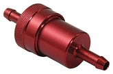 Original Anodised Red 6mm Fuel Filter