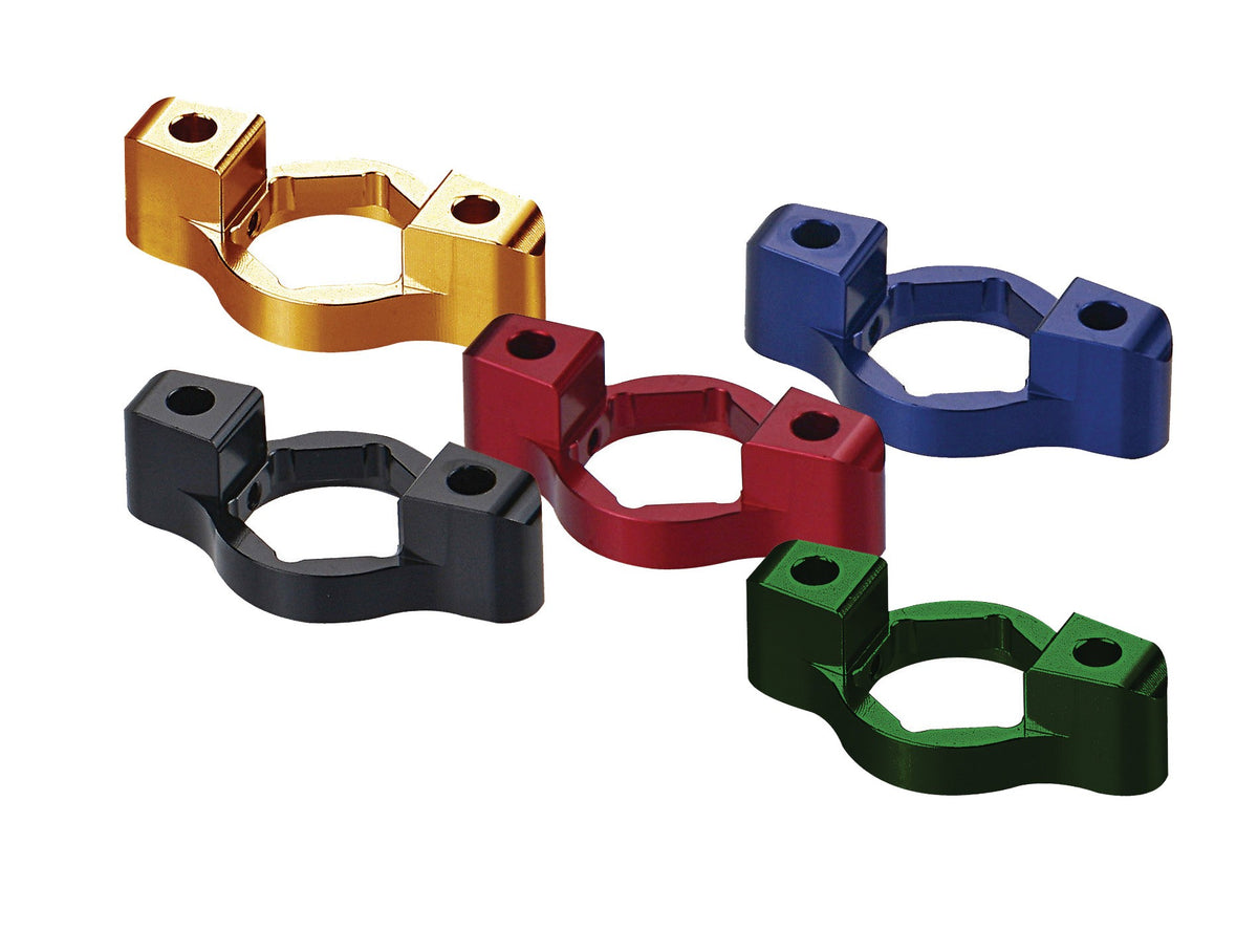 Pair of Green 22mm BikeTek Front Fork Adjusters
