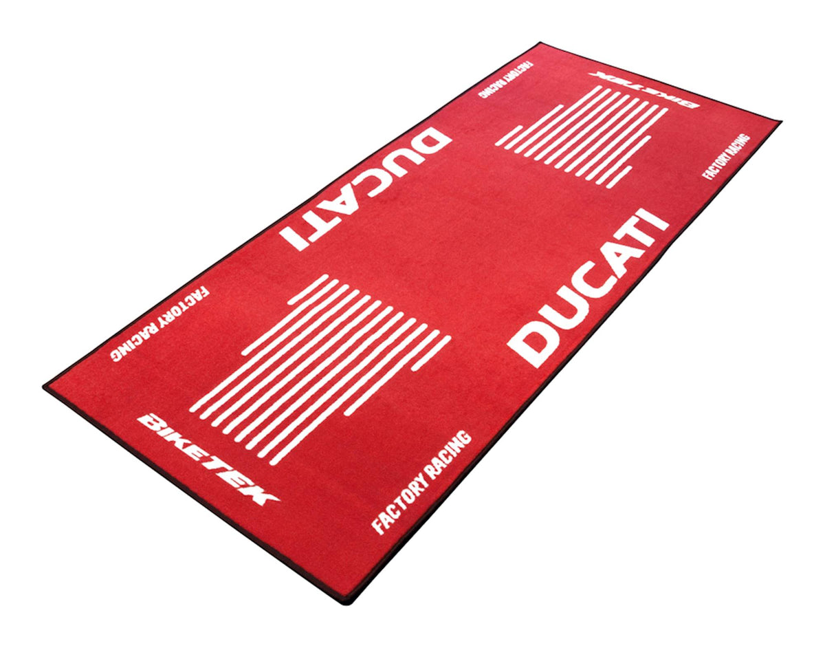 BikeTek Series 3 Ducati Logo Garage Mat 190x80cm