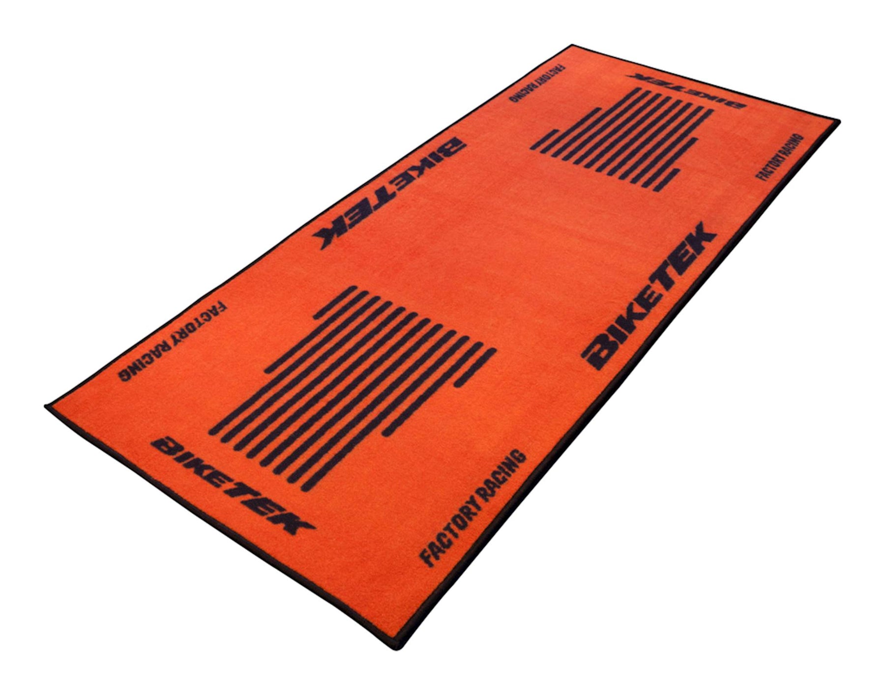 BikeTek Series 3 Orange Black Garage Mat 190x80cm