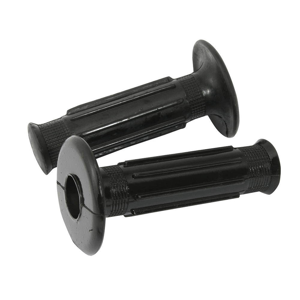 Bike It Doherty Style Motorcycle Handlebar Grips Black - Beedspeed