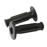 Bike It Doherty Style Motorcycle Handlebar Grips Black - Beedspeed