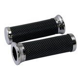 Bike It Carbon Look Motorcycle Handlebar Grips 135mm