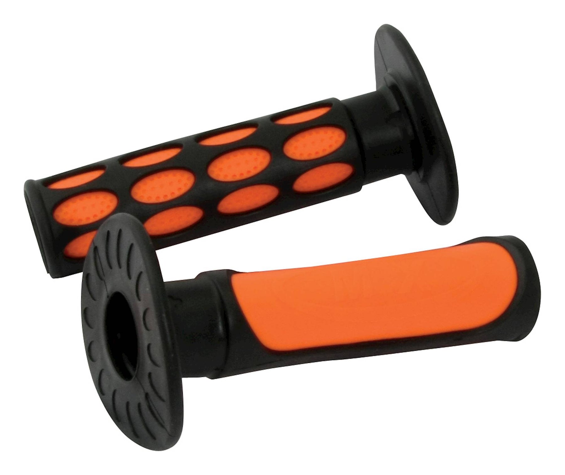 Bike It 2 Tone MX Motocross Motorcycle Grips Orange Black Off Road