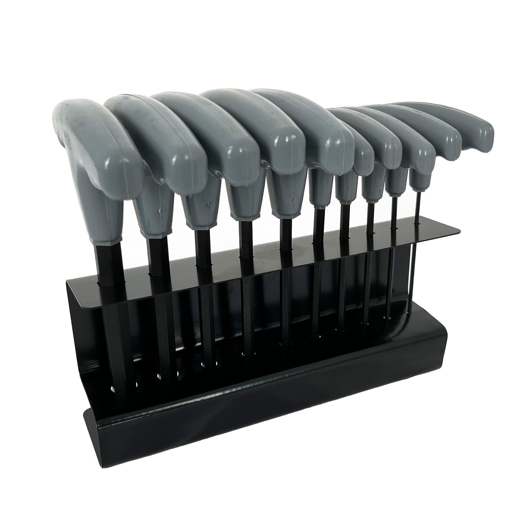 Bike It 10pc T-Handle Hexagon Key Sets With Rack