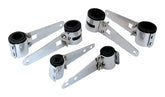 Bike It Chrome Motorcycle Headlight Brackets With Rubber Wrap - Beedspeed