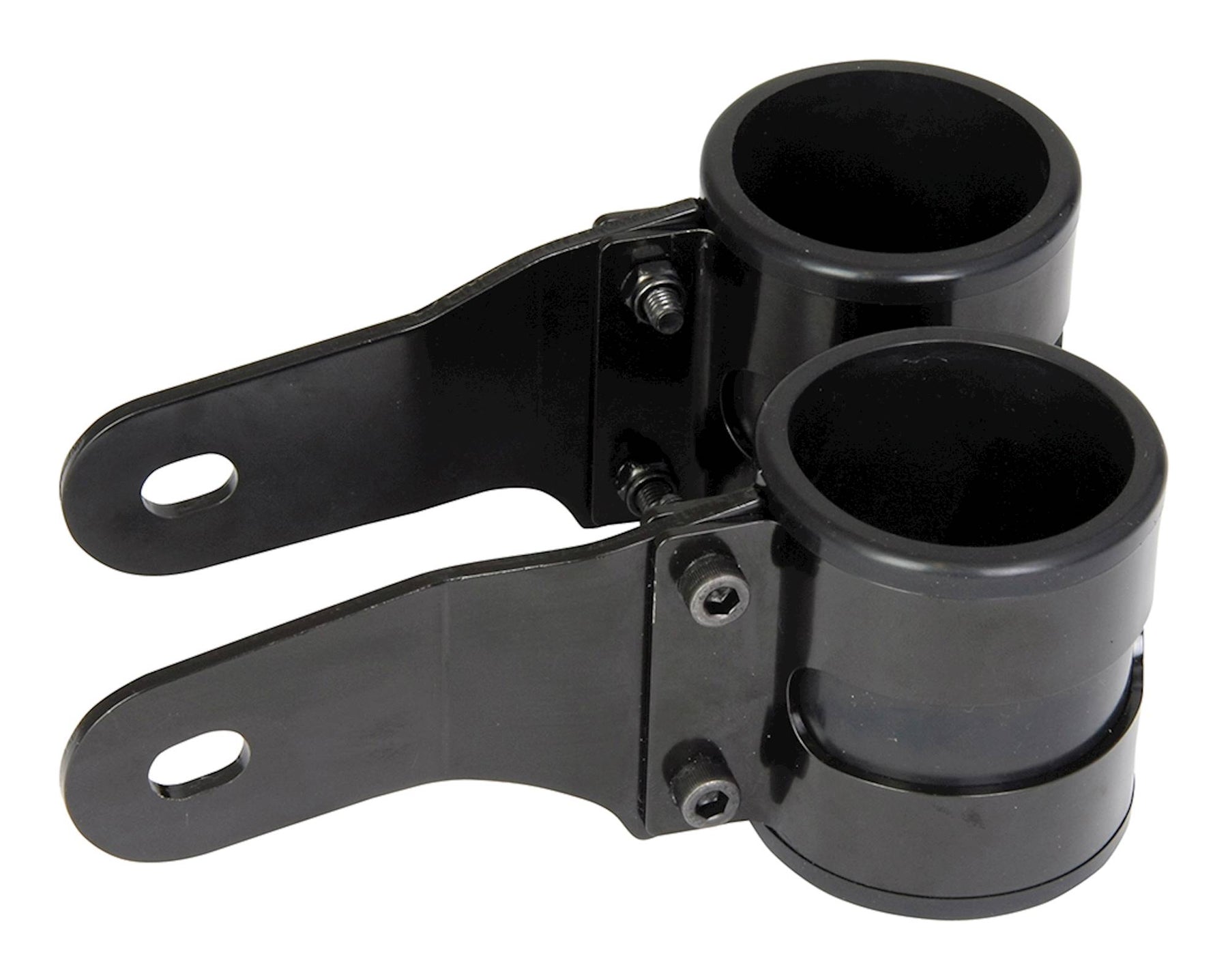 Bike It Black Stealth Headlight Bracket 44–46mm Universal Motorcycle