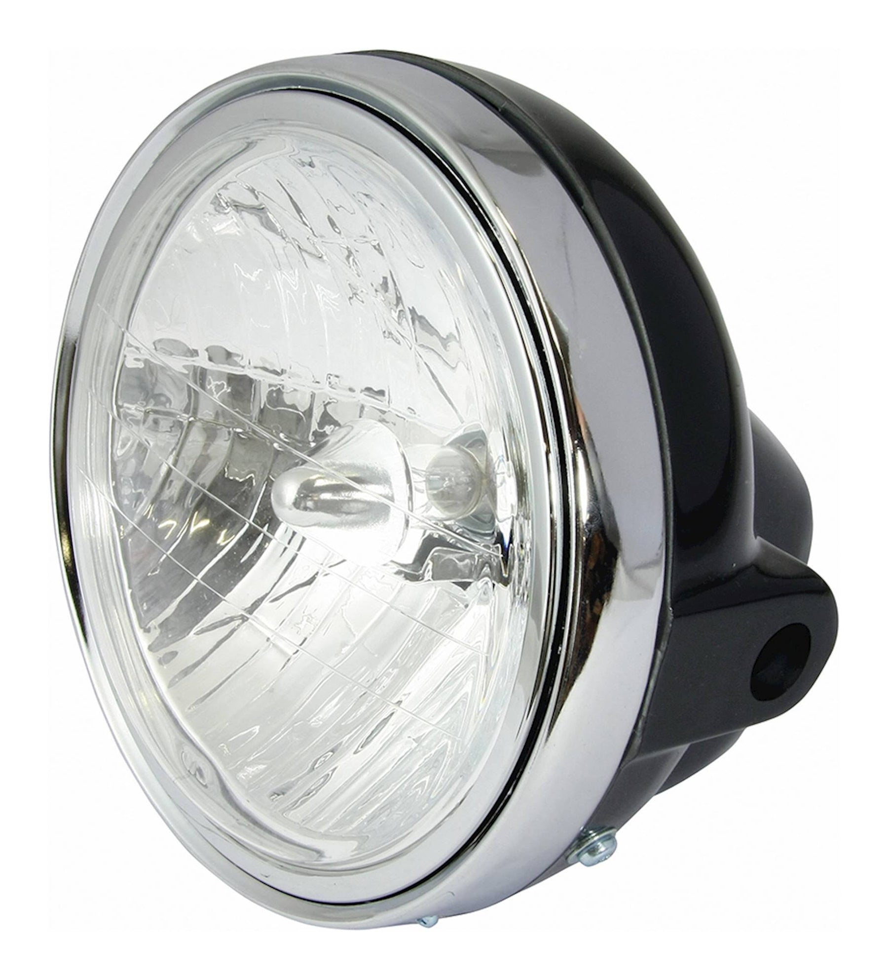 Universal 7 Inch Round Black Motorcycle Headlight