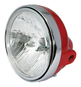 Universal 7 Inch Red Motorcycle Headlight Diamond Eye Lens