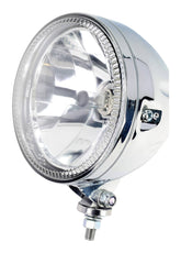 Universal 5¾" Halo Headlight High Chrome Bottom Mount H4 Motorcycle