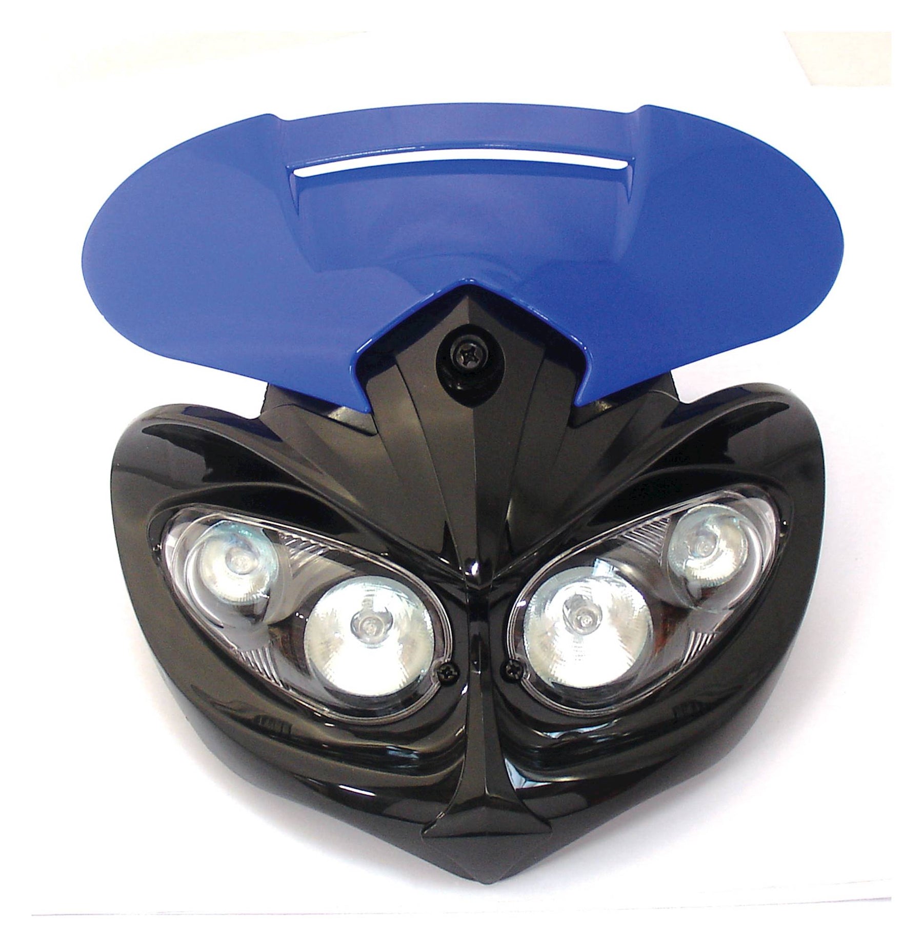 Universal Enduro MX Motorcycle Rage Headlight Blue 12V 20W Off Road