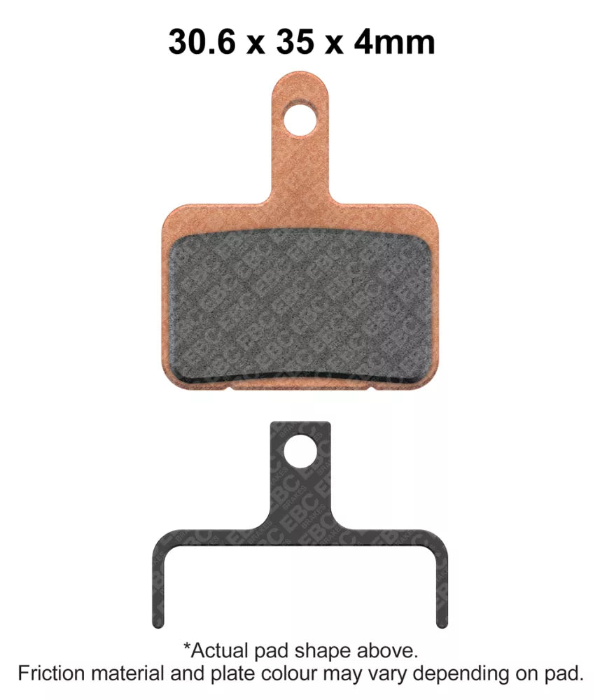 EBC Brakes Sintered Bicycle Brake Pads (2pcs) - CFA327HH