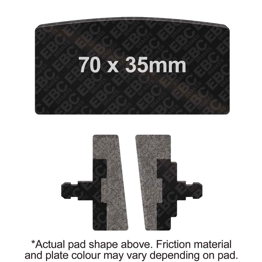 EBC Brakes Vee Semi-Sintered Pads - FA022V