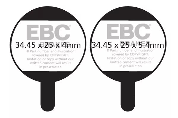 EBC Brakes All Round Bicycle Brake Pads (2pcs) - CFA378