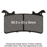 EBC Brakes Sintered Race Brake Pads - GPFAX757HH