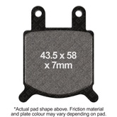 EBC Brakes Organic Pads - FA076