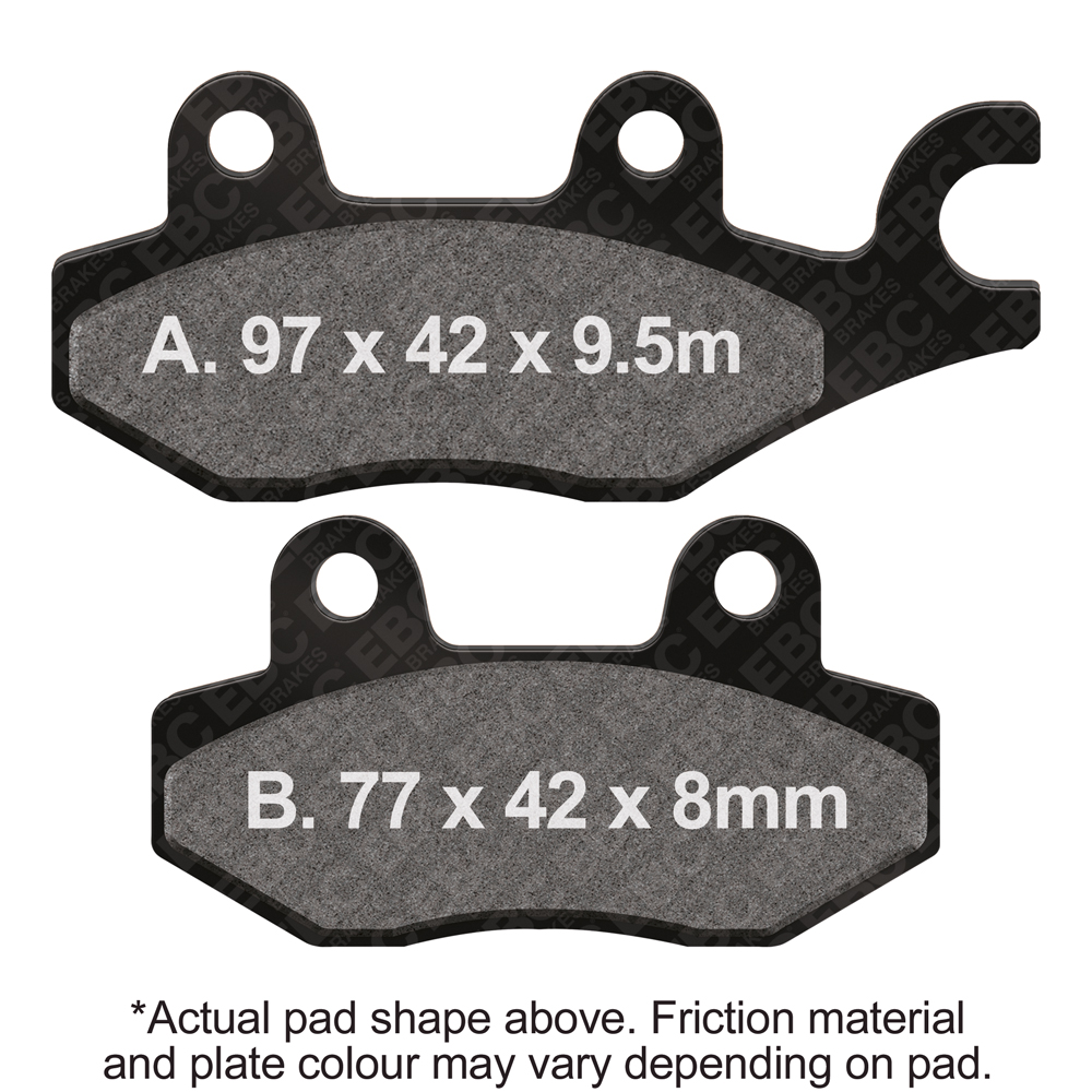 EBC Brakes R Series Heavy Duty Sintered Pads - FA165/2R