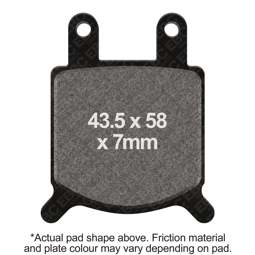 EBC Brakes Vee Semi-Sintered Pads - FA076V