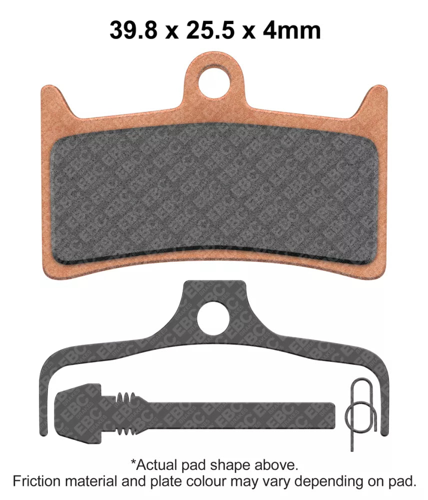 EBC Brakes Downhill Bicycle Brake Pads (2pcs) -  CFA639R