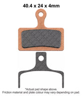 EBC Brakes Sintered Bicycle Brake Pads (2pcs) -  CFA614HH