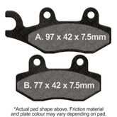 EBC Brakes R Series Heavy Duty Sintered Pads - FA135R