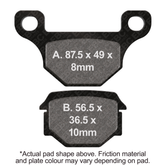 EBC Brakes Organic Pads - FA093