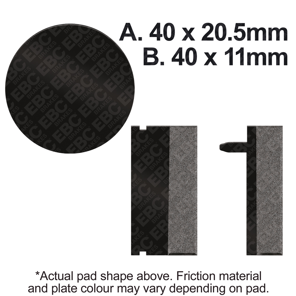 EBC Brakes Organic Pads - FA040