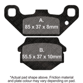 EBC Brakes R Series Heavy Duty Sintered Pads - FA128R