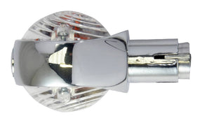 Bike It Bullseye Indicators Chrome Body Clear Lens 22mm Custom Fit