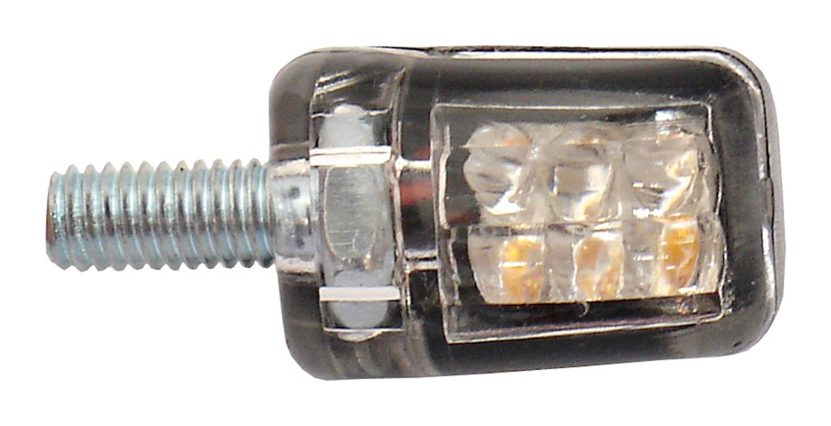 Bike It LED Atom Motorcycle Indicators Chrome Clear Lens