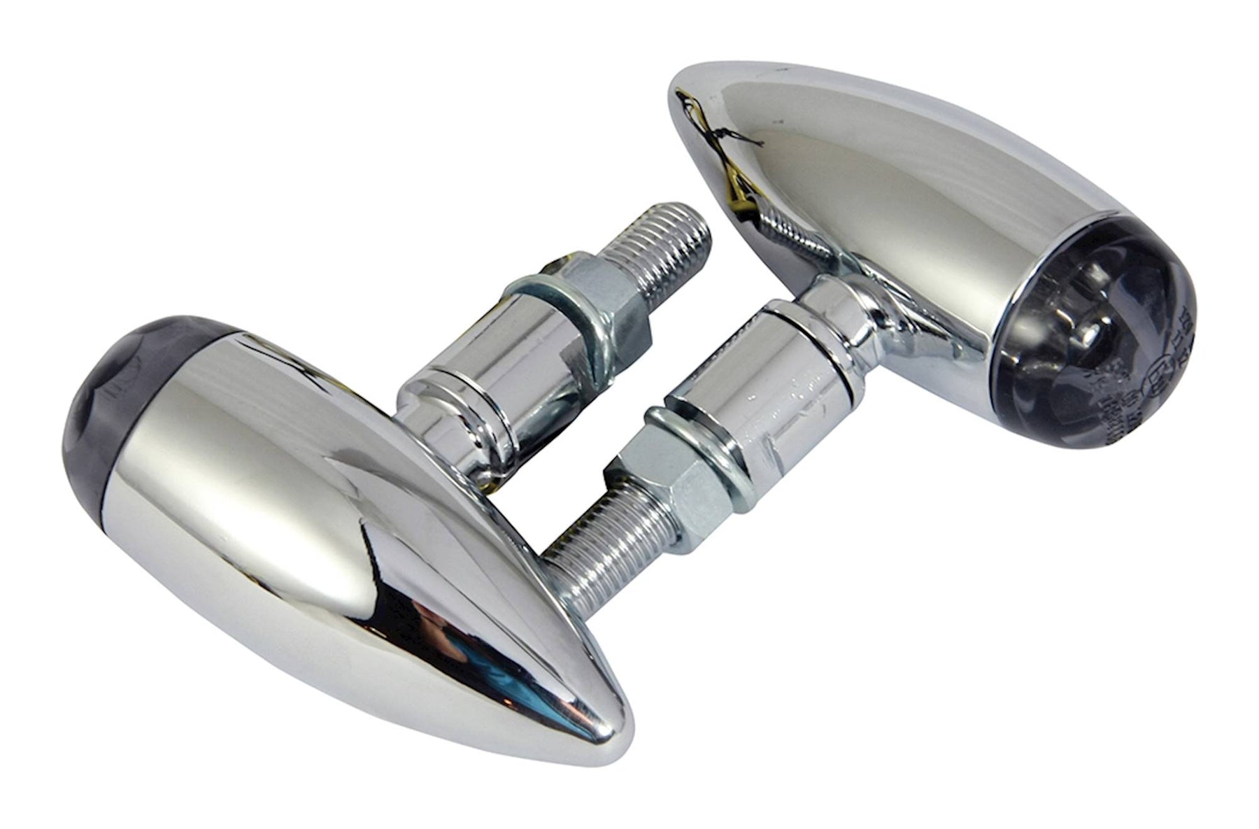 Bike It LED Spirit Indicators Chrome Body Black Lens Universal Fit