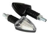 Bike It LED Arrow Motorcycle Indicators Black Body Clear Lens - Beedspeed