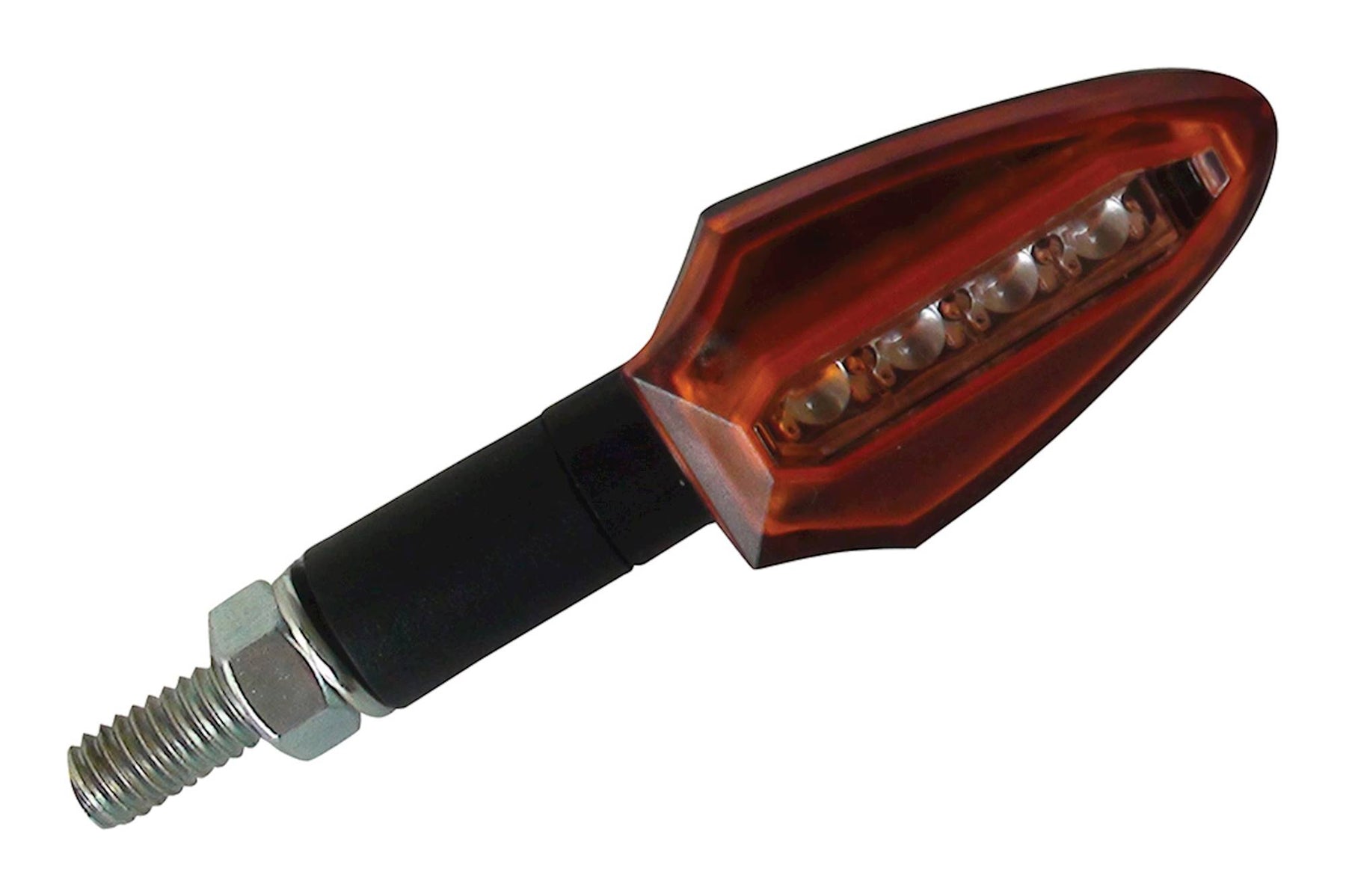 Bike It LED Runner One Motorcycle Indicators Black Smoked Lens