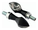 Bike It LED Boggle Indicators Black Body Clear Lens Custom Motorcycle