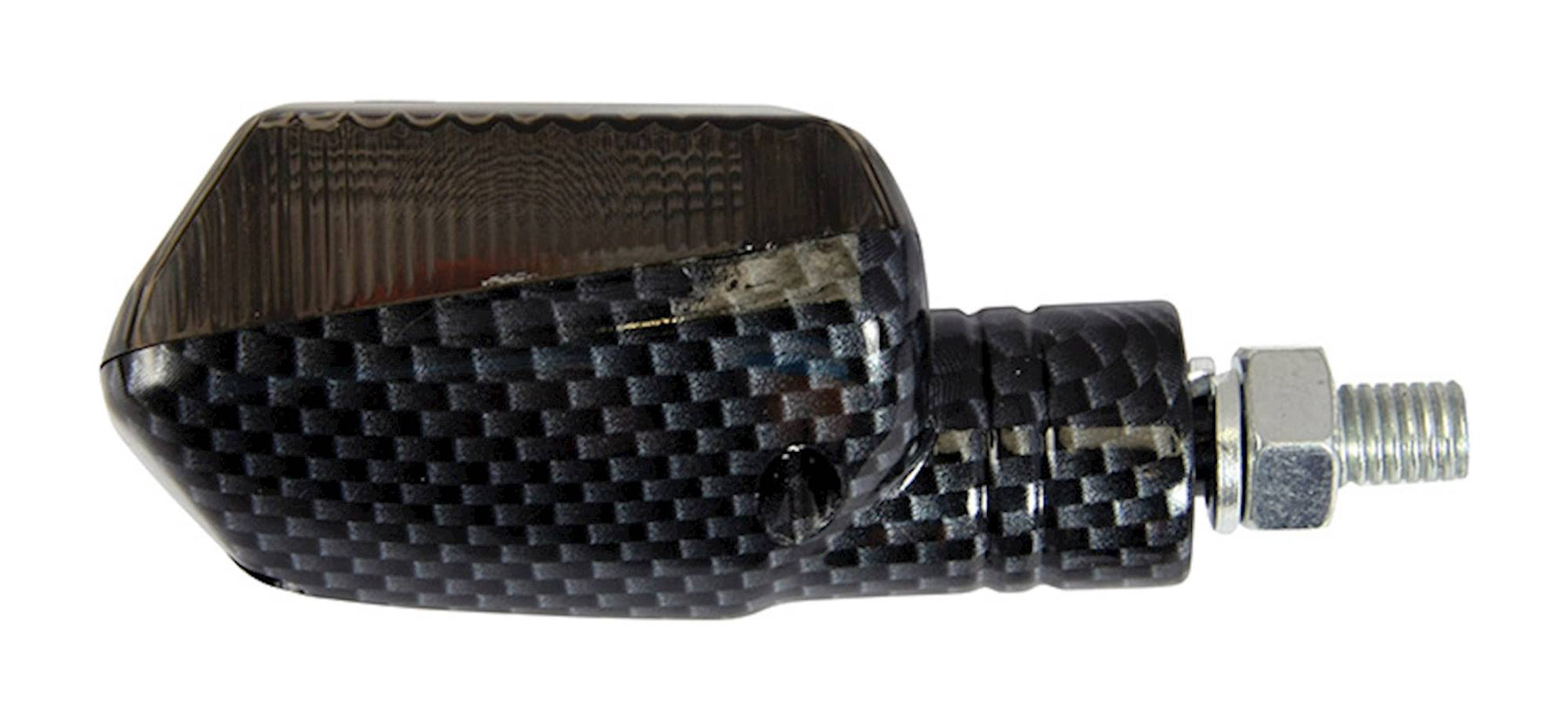 Bike It Short Stem Mini Motorcycle Indicators Carbon Smoked Lens