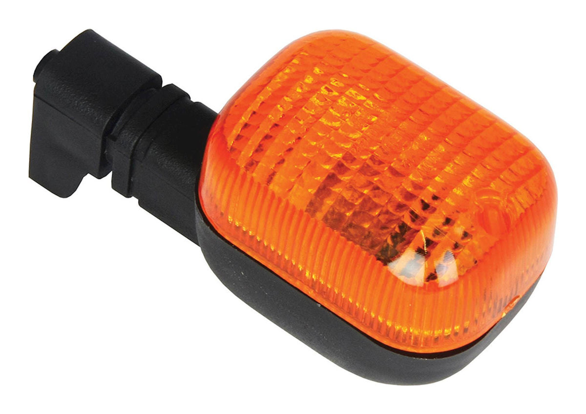 Bike It Universal Flexi Stem Motorcycle Indicators Black Amber Lens MX #016 - Beedspeed