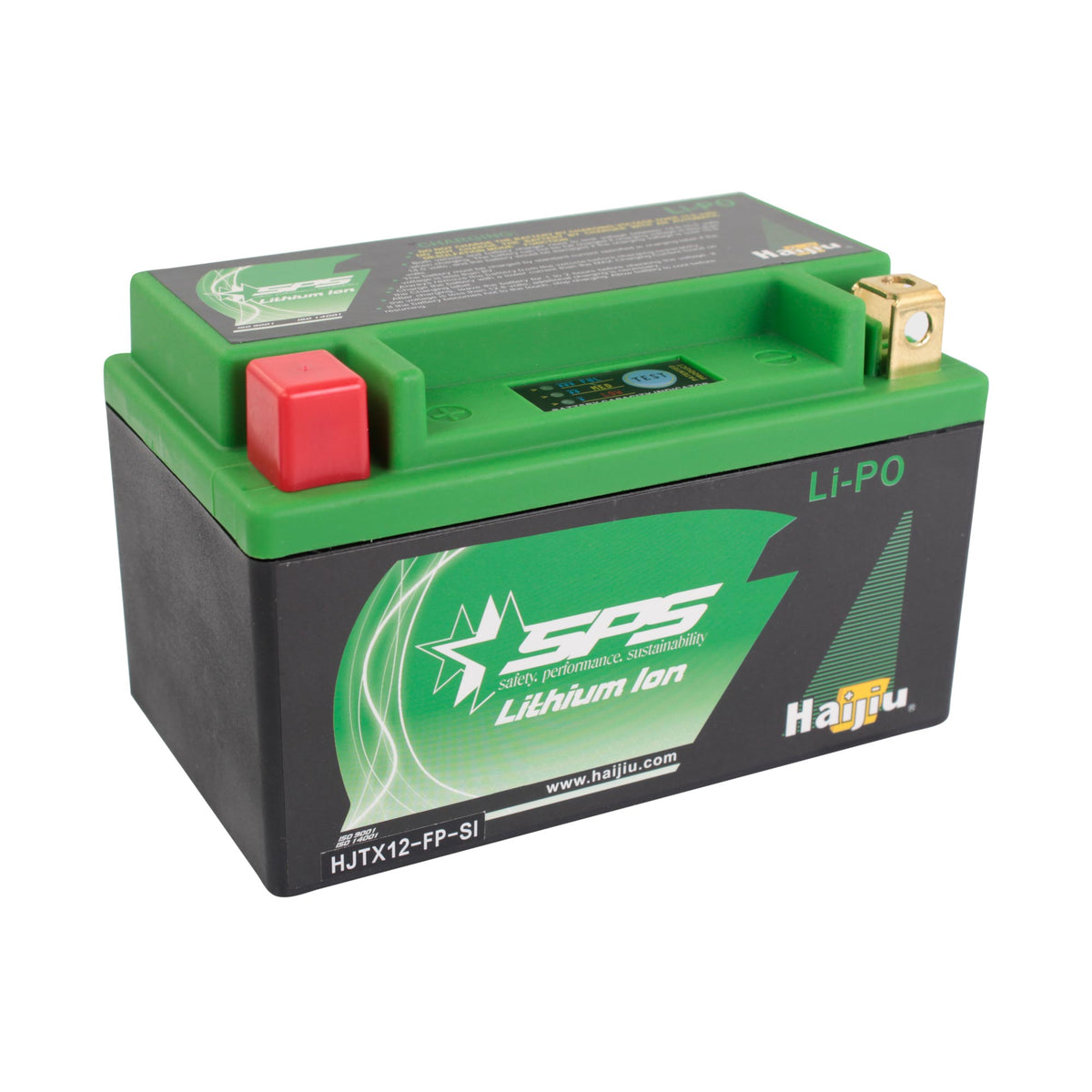 SPS SkyRich Lithium Ion 12V 10Ah Battery [HJTX12-FP-SI] Replaces CB12B-B2, YTX12A-BS, YTX12-BS