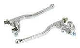 Bike It Lever Assembly Long Chrome Pair With Mirror Boss Universal