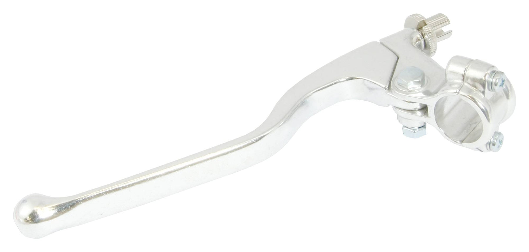 Bike It Universal Long Motorcycle Clutch Lever Chrome - Beedspeed