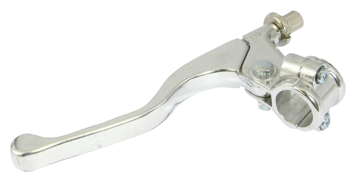 Bike It Universal Short Motorcycle Clutch Lever Chrome - Beedspeed