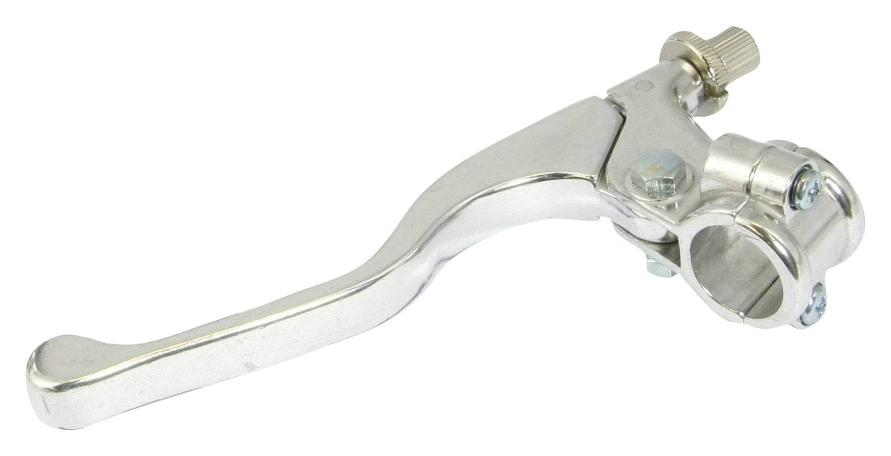 Bike It Universal Short Motorcycle Clutch Lever Chrome - Beedspeed