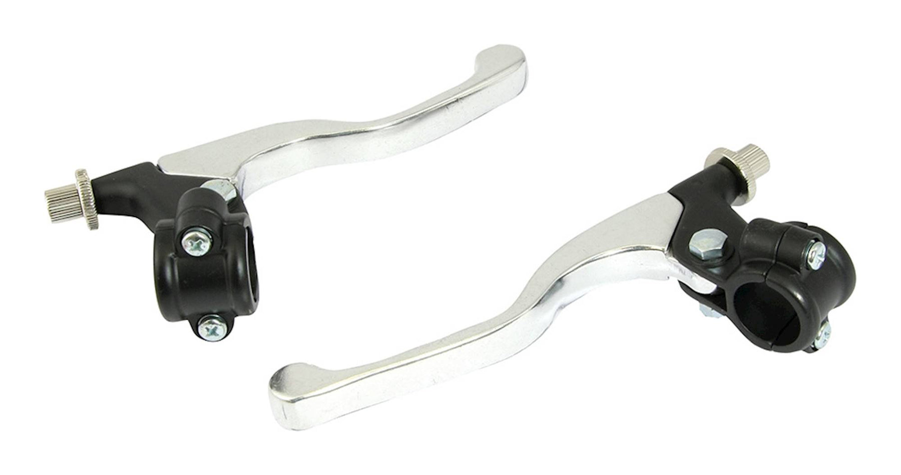 Bike It Universal Short Chrome Motorcycle Lever Assembly Black