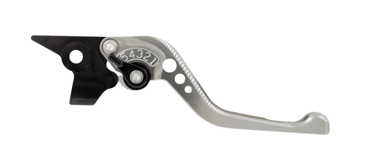 BikeTek Adjustable CNC Brake Lever Short  - Titanium / Black Adjuster - #B40S