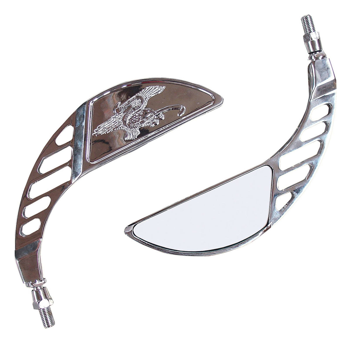 Bike It Vixen Universal Chrome Motorcycle Mirrors Pair 10mm Thread