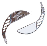 Bike It Vixen Universal Chrome Motorcycle Mirrors Pair 10mm Thread