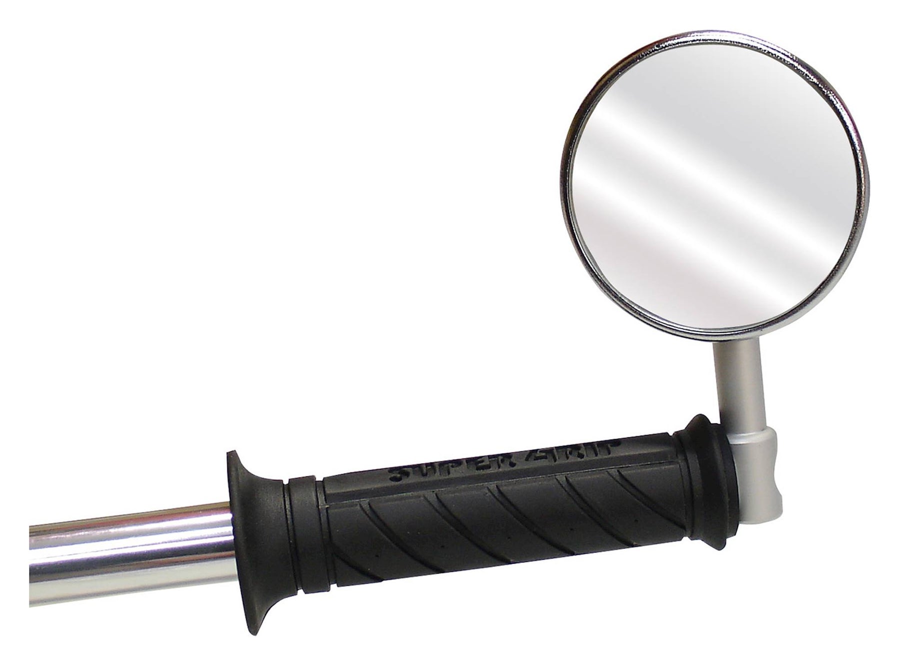 Bike It Universal Bar End Mirror Black Alloy Stem Motorcycle Road MX