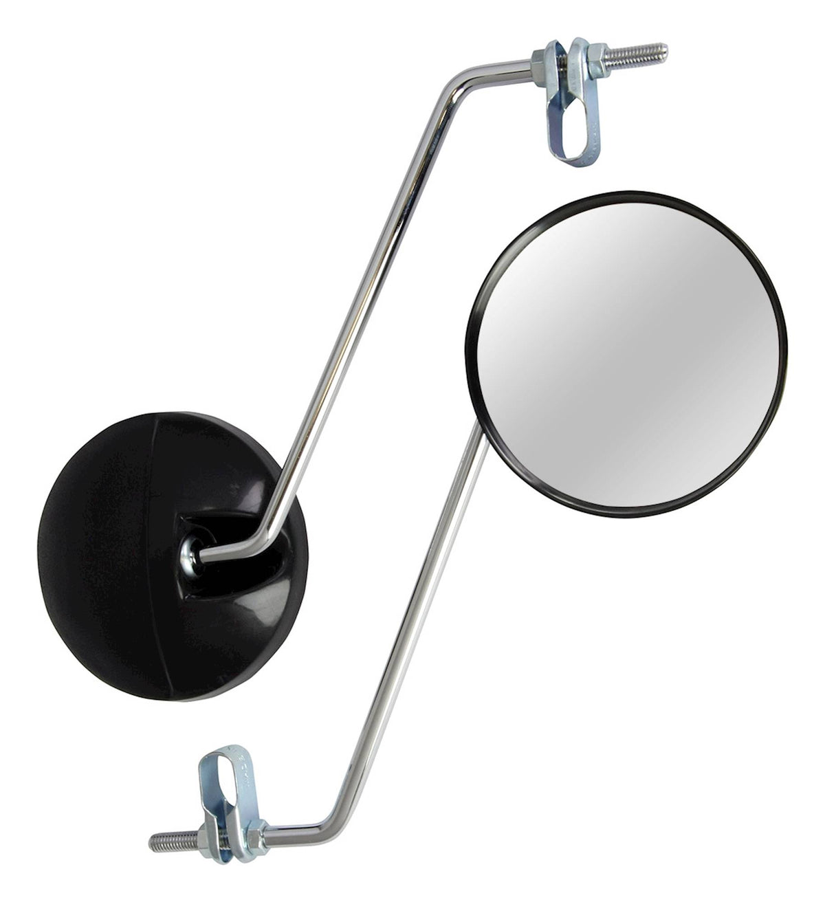Bike It Universal Clamp On Moped Mirrors With 8mm Thread Pair Motorcycle